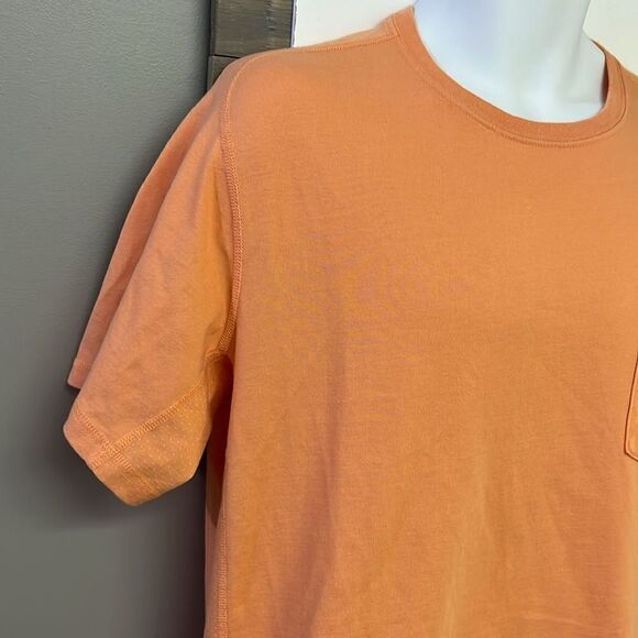 Carhartt Force Pale Orange Men’s Short Sleeve Relaxed Fit T-shirt- Medium - Picture 4 of 11